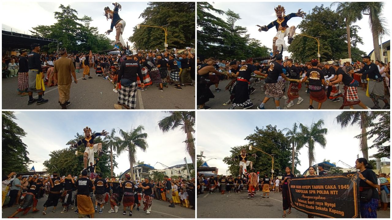 pawai ogoh ogoh hindukupang ntt7