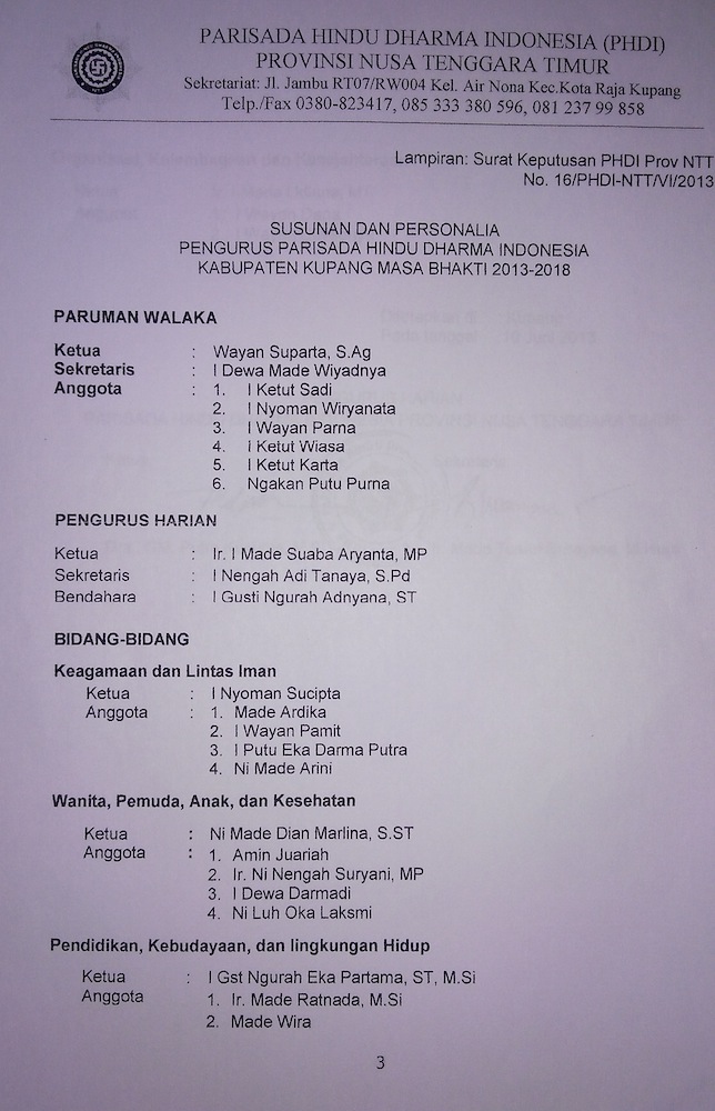 SK PHDI Kabupaten Kupang3