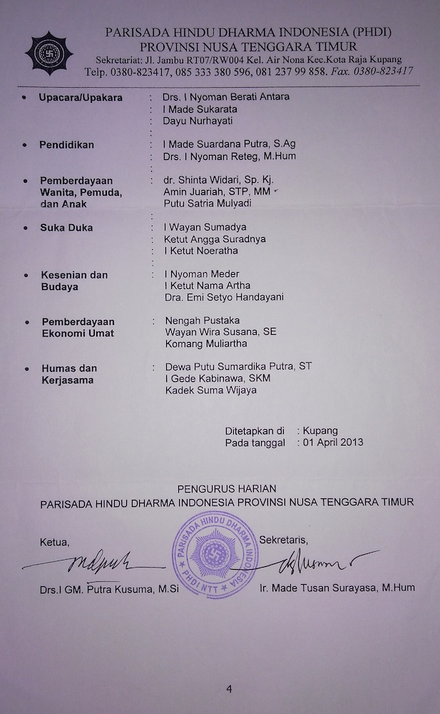 SK PHDI Kota Kupang4