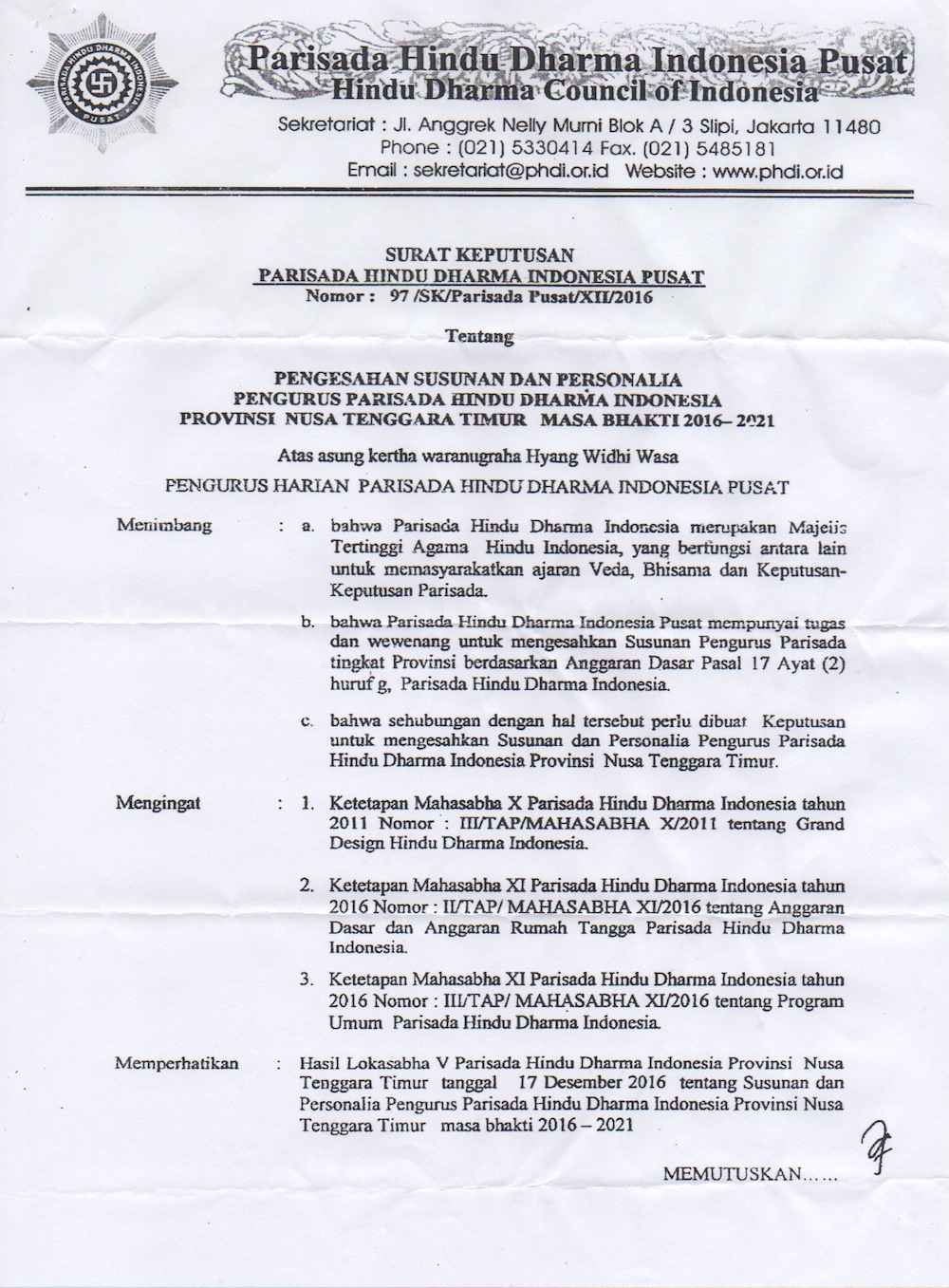 SK PHDI NTT