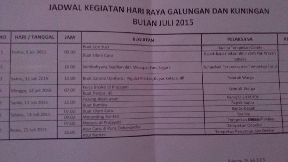 Jadwal