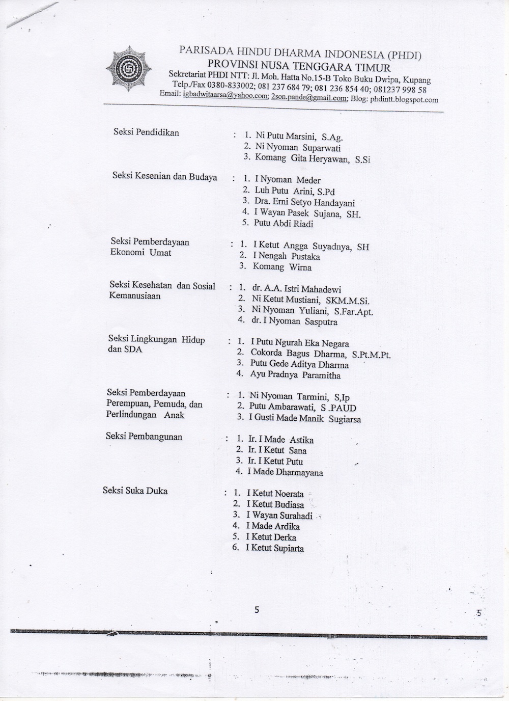 SK PHDI Kota Kupang5