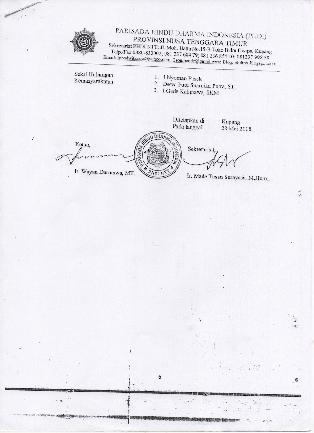 SK PHDI Kota Kupang6